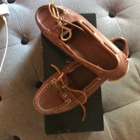 Lauren Ralph Lauren Shoes - Ralph Lauren Boat Shoes Tan. Size 8